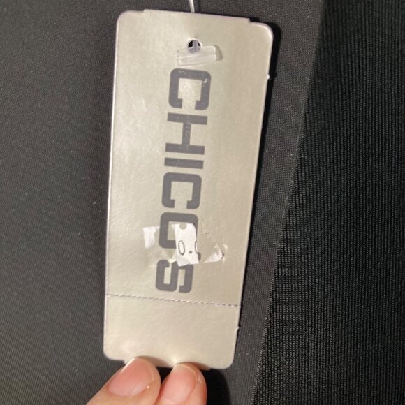 Womens Chicos Velvet Martha Jacket Button Close Black M NWT Polyester Spandex - Picture 8 of 10